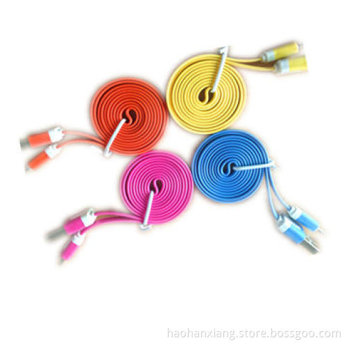 Fashionable Color Flat Noodles USB Data Cable for iPhone 4/4S